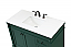  42 inch Modern Fitting Single Bathroom Vanity in Green with Backsplash Option