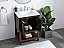 24 inch Modern Fitting Single Bathroom Vanity in Espresso