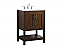 24 inch Modern Fitting Single Bathroom Vanity in Espresso