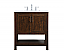  30 inch Modern Fitting Single Bathroom Vanity in Espresso with Backsplash Option