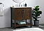  30 inch Modern Fitting Single Bathroom Vanity in Espresso with Backsplash Option