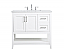 36 inch Modern Fitting Single Bathroom Vanity with Three Finishes Option and Backsplash Option