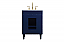 24 inch Modern Fitting Bathroom Vanity in Blue