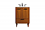 24 inch Modern Fitting Bathroom Vanity in Teak