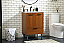 24 inch Modern Fitting Bathroom Vanity in Teak