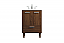 24 inch Modern Fitting Bathroom Vanity in Walnut