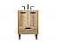  24 inch Modern Fitting Single Bathroom Vanity in Natural Oak