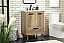  24 inch Modern Fitting Single Bathroom Vanity in Natural Oak