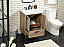  24 inch Modern Fitting Single Bathroom Vanity in Natural Oak