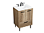  24 inch Modern Fitting Single Bathroom Vanity in Natural Oak