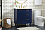 30 inch Modern Fitting Bathroom Vanity in Blue with Backsplash Option