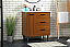 30 inch Modern Fitting Bathroom Vanity in Teak with Backsplash Option