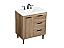 30 inch Modern Fitting Single Bathroom Vanity in Natural Oak