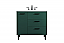 36 inch Modern Fitting Bathroom Vanity in Green with Backsplash Option