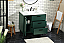 36 inch Modern Fitting Bathroom Vanity in Green with Backsplash Option