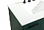 36 inch Modern Fitting Bathroom Vanity in Green with Backsplash Option