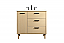  36 inch Modern Fitting Bathroom Vanity in Maple with Backsplash Option