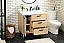  36 inch Modern Fitting Bathroom Vanity in Maple with Backsplash Option