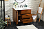 36 inch Modern Fitting Bathroom Vanity in Teak with Backsplash Option