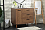 36 inch Modern Fitting Single Bathroom Vanity in Walnut Brown with Backsplash Option