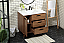 36 inch Modern Fitting Single Bathroom Vanity in Walnut Brown with Backsplash Option