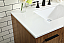 36 inch Modern Fitting Single Bathroom Vanity in Walnut Brown with Backsplash Option