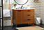 42 inch Modern Fitting Bathroom Vanity in Teak with Backsplash Option