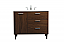 42 inch Modern Fitting Bathroom Vanity in Walnut with Backsplash