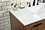 42 inch Modern Fitting Single Bathroom Vanity in Walnut Brown with Backsplash Option