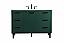 48 inch Modern Fitting Bathroom Vanity in Green with Backsplash Option