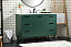 48 inch Modern Fitting Bathroom Vanity in Green with Backsplash Option