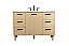 48 inch Modern Fitting Bathroom Vanity in Maple with Backsplash Option