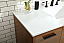 48 inch Modern Fitting Bathroom Vanity in Teak with Backsplash Option