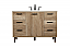 48 inch Modern Fitting Single Bathroom Vanity in Natural oak with Backsplash Option