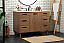 48 inch Modern Fitting Single Bathroom Vanity in Walnut Brown with Backsplash Option