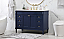 48 inch Modern Fitting Single Bathroom Vanity in Blue with Three Finishes Options and Backsplash Option