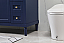 48 inch Modern Fitting Single Bathroom Vanity in Blue with Three Finishes Options and Backsplash Option