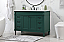 48 inch Modern Fitting Single Bathroom Vanity in Green with Backsplash Option