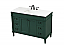 48 inch Modern Fitting Single Bathroom Vanity in Green with Backsplash Option