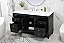 60 inch Modern Fitting Single bathroom Vanity in Black