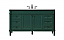  60 inch Modern Fitting Single Bathroom Vanity in Green