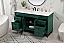  60 inch Modern Fitting Single Bathroom Vanity in Green