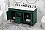 60 inch Modern Fitting Double Bathroom Vanity in Green Product management