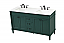 60 inch Modern Fitting Double Bathroom Vanity in Green Product management