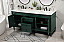 72 inch Modern Fitting Double Bathroom Vanity in Green