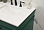 72 inch Modern Fitting Double Bathroom Vanity in Green