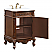 24 In. Modern Fitting Single Bathroom Vanity Set In Coffee