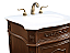 24 In. Modern Fitting Single Bathroom Vanity Set In Coffee