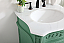 24 inch Single Bathroom Vanity in Vintage Mint with Ivory White Marble