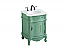 24 inch Single Bathroom Vanity in Vintage Mint with Ivory White Marble